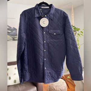 Brand new Criquet quilted Men’s shacket size L